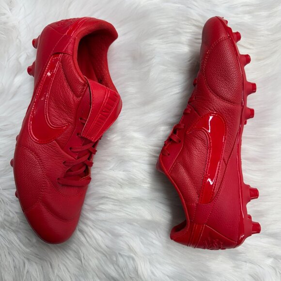 Nike Premier 3 FG Fire Red White Mens HM0265-600 VNDS Sz 9.5
